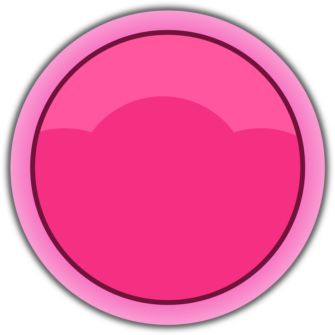 A Pink Circle With Black Border