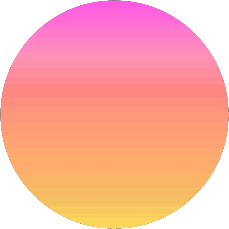 A Circle With A Pink And Yellow Gradient