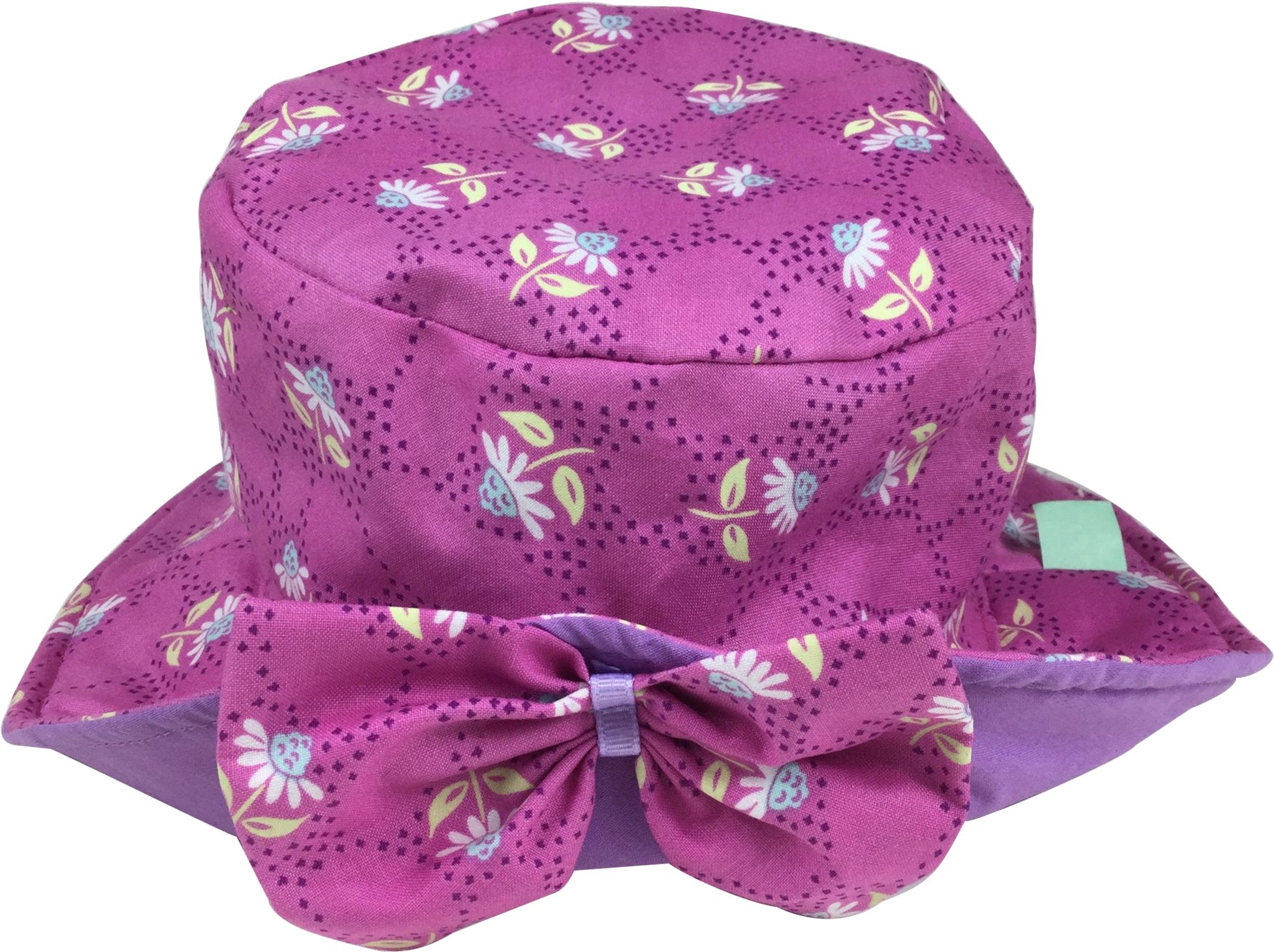 Pink Daisy Sun Hat With Mauve Lining Pattern - Baseball Cap, Hd Png Download