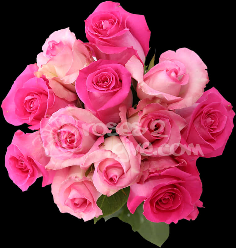 A Bouquet Of Pink Roses