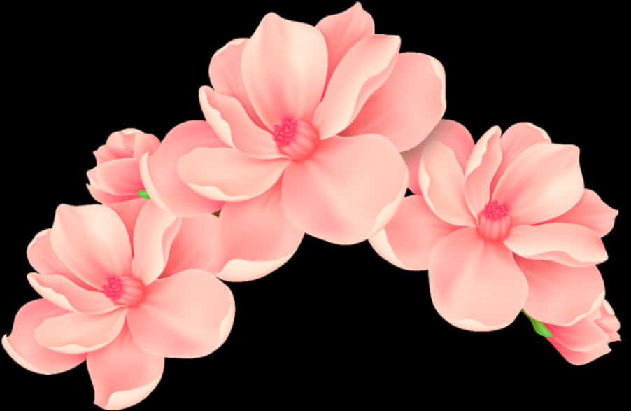 Pink Flower Tiara