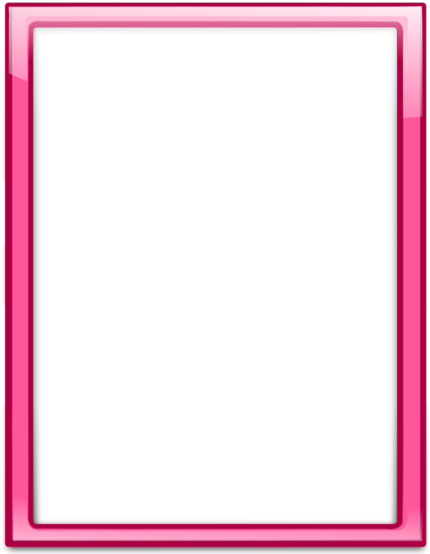 A Pink Rectangular Frame With A Black Background