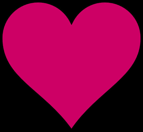 A Pink Heart On A Black Background