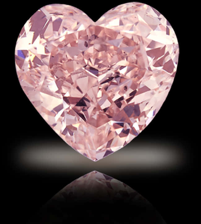 A Pink Diamond In The Shape Of A Heart