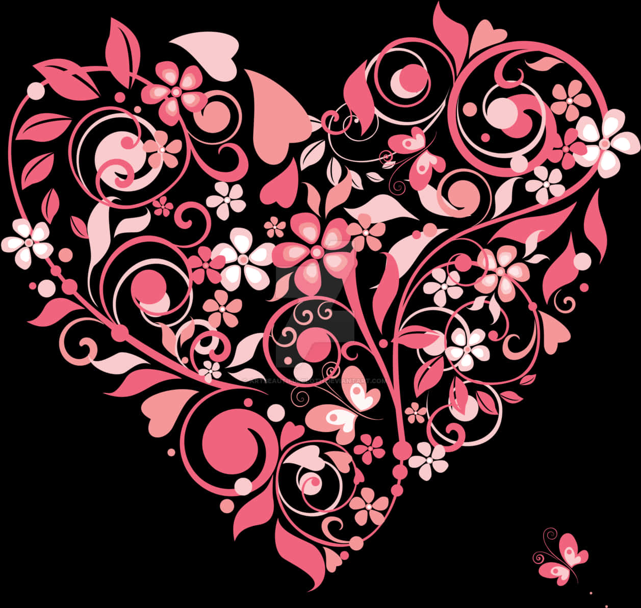 A Heart Shaped Floral Design
