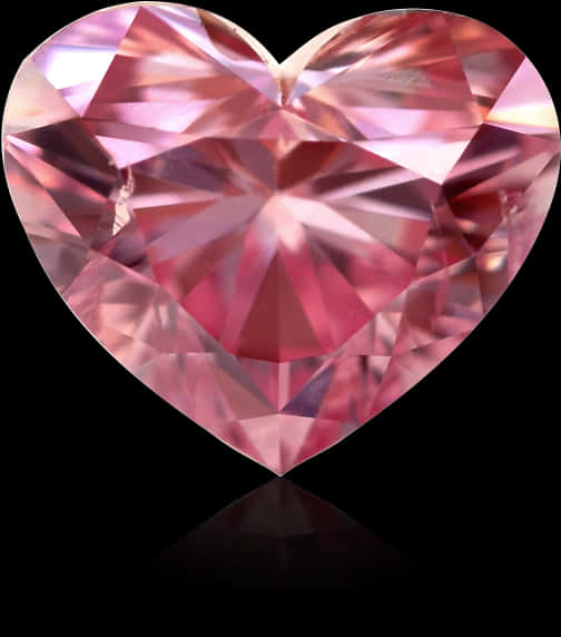 A Pink Heart Shaped Diamond