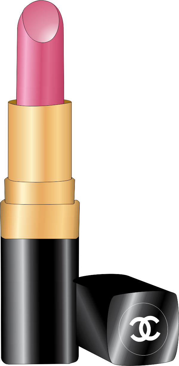 A Pink Lipstick In A Gold Tube