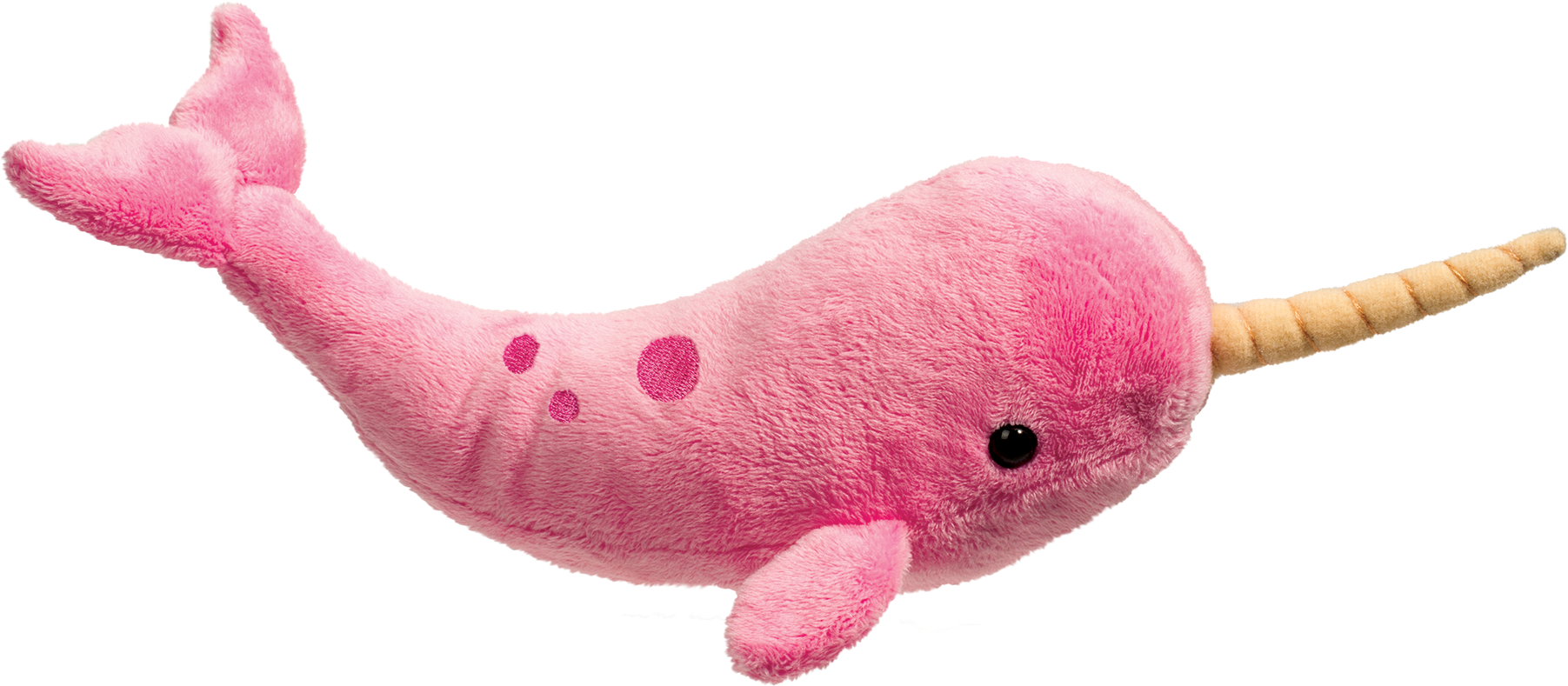 A Pink Stuffed Animal With Black Background