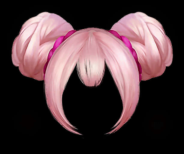 Pink Pigtails Hair Wig