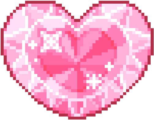 A Pink Heart With White And Pink Patterns