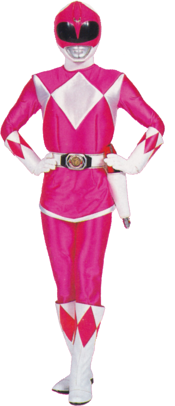 Pink Power Rangers Member In Pose