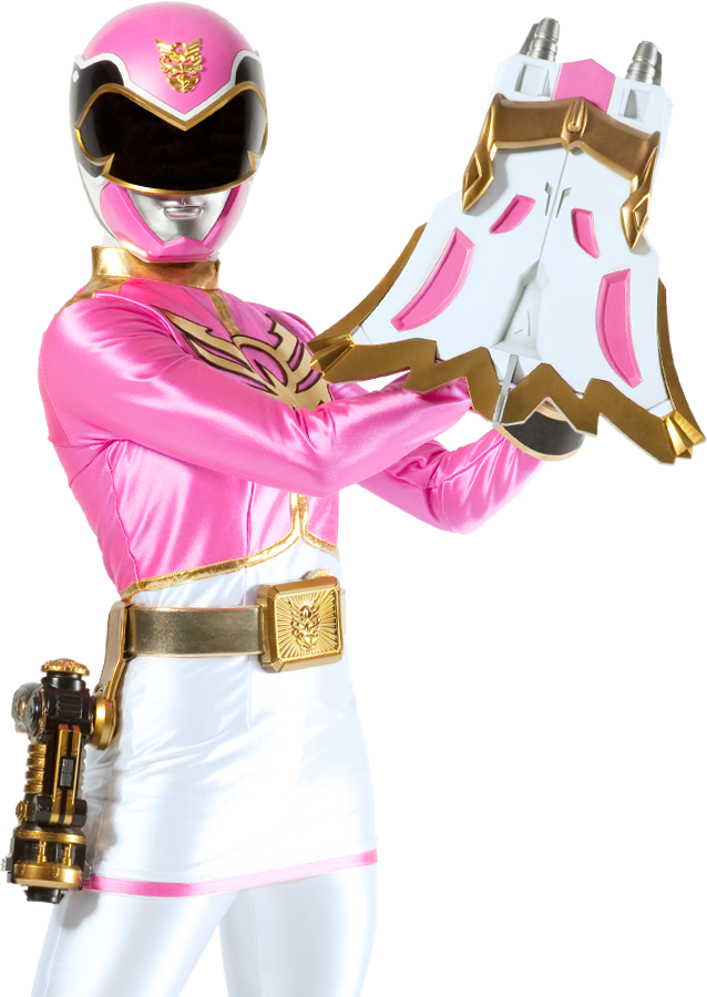 Pink Power Rangers Member With Weapon