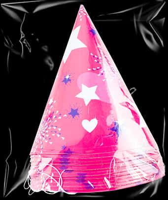 Pink Sparkly Birthday Party Hat