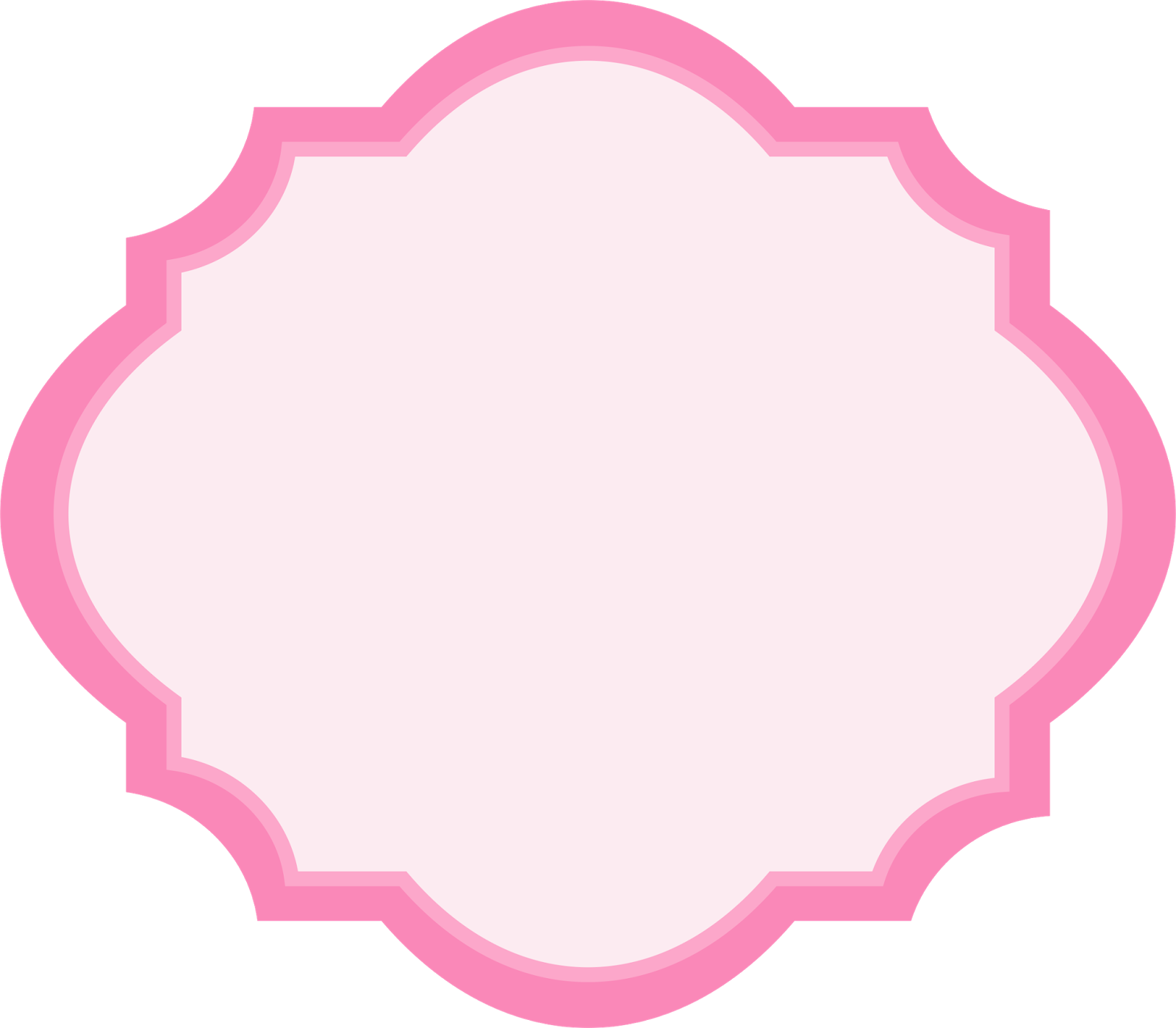 A Pink And White Frame