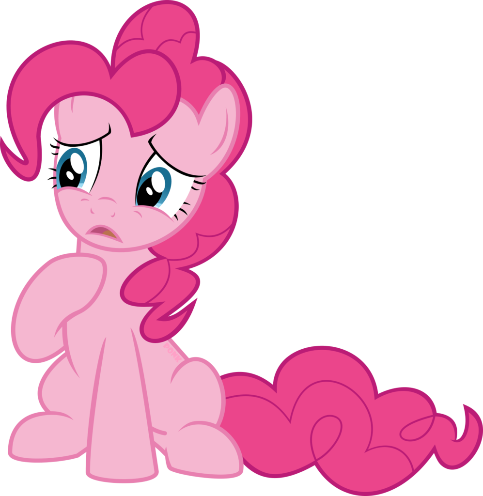 Cartoon Pink Pony With Long Tail