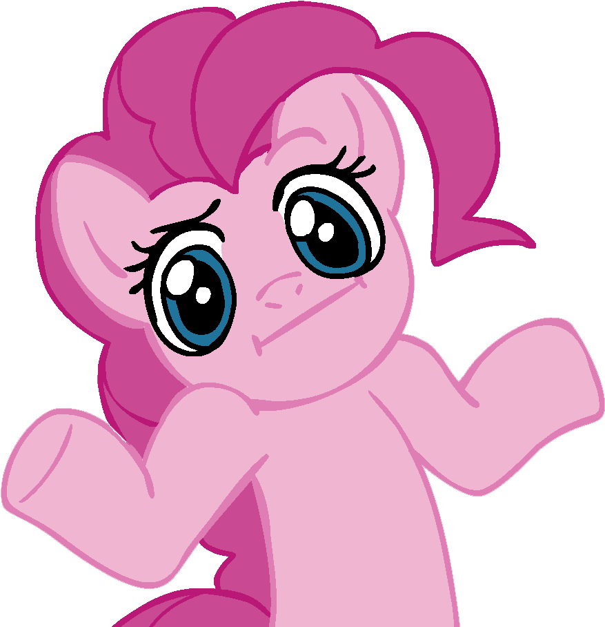 Cartoon Pink Pony With Big Eyes