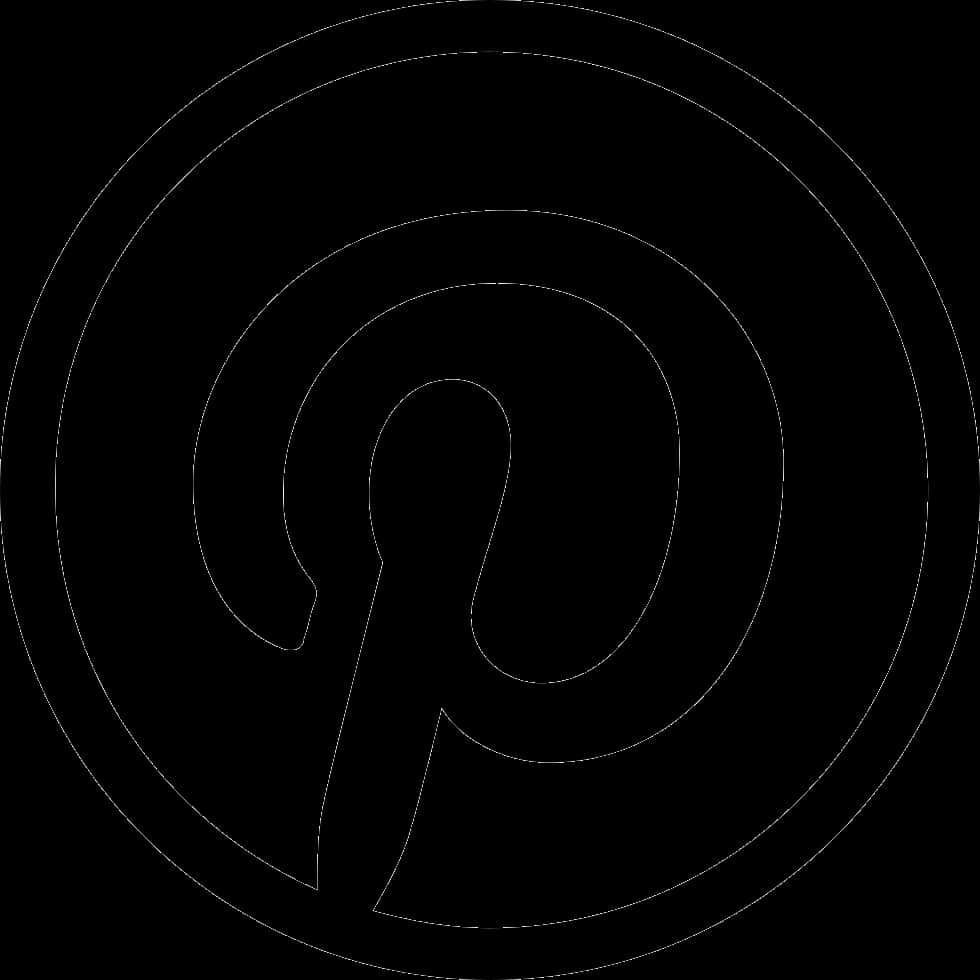 A Black Circle With A Pin Logo