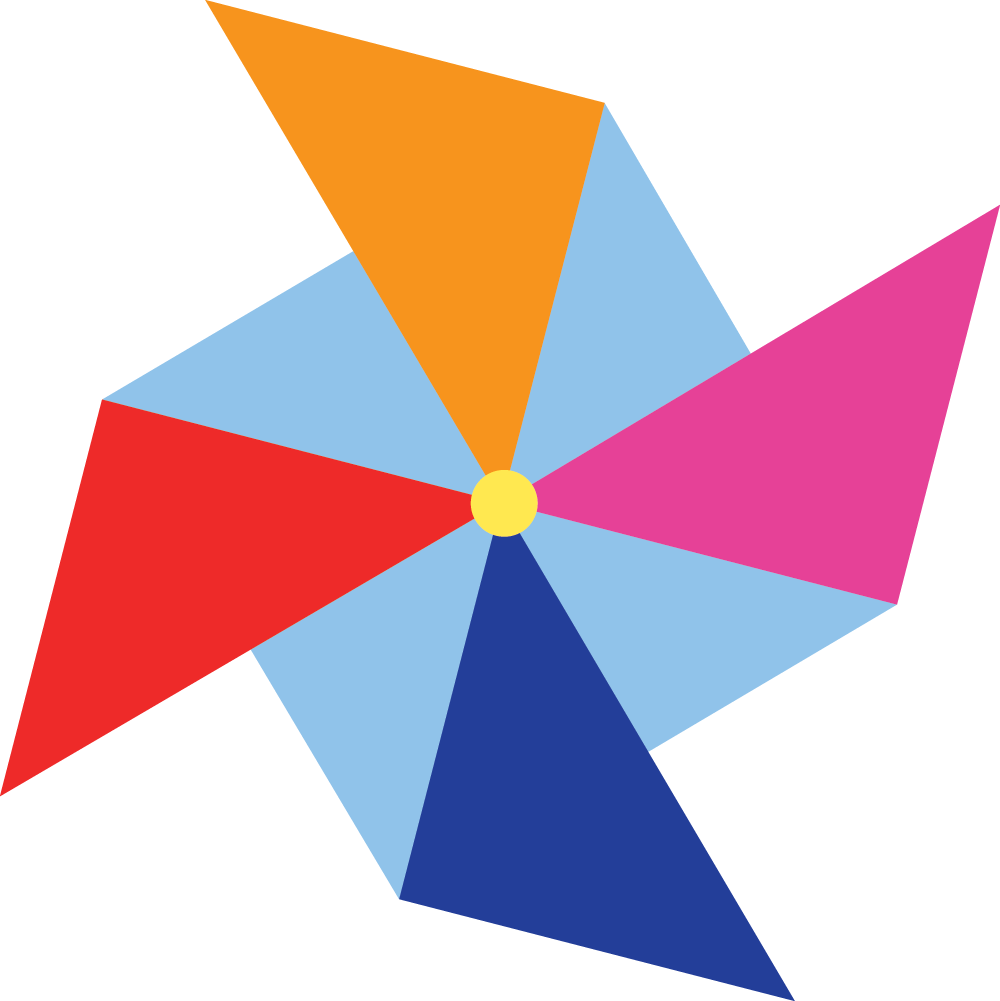 A Colorful Pinwheel On A Black Background