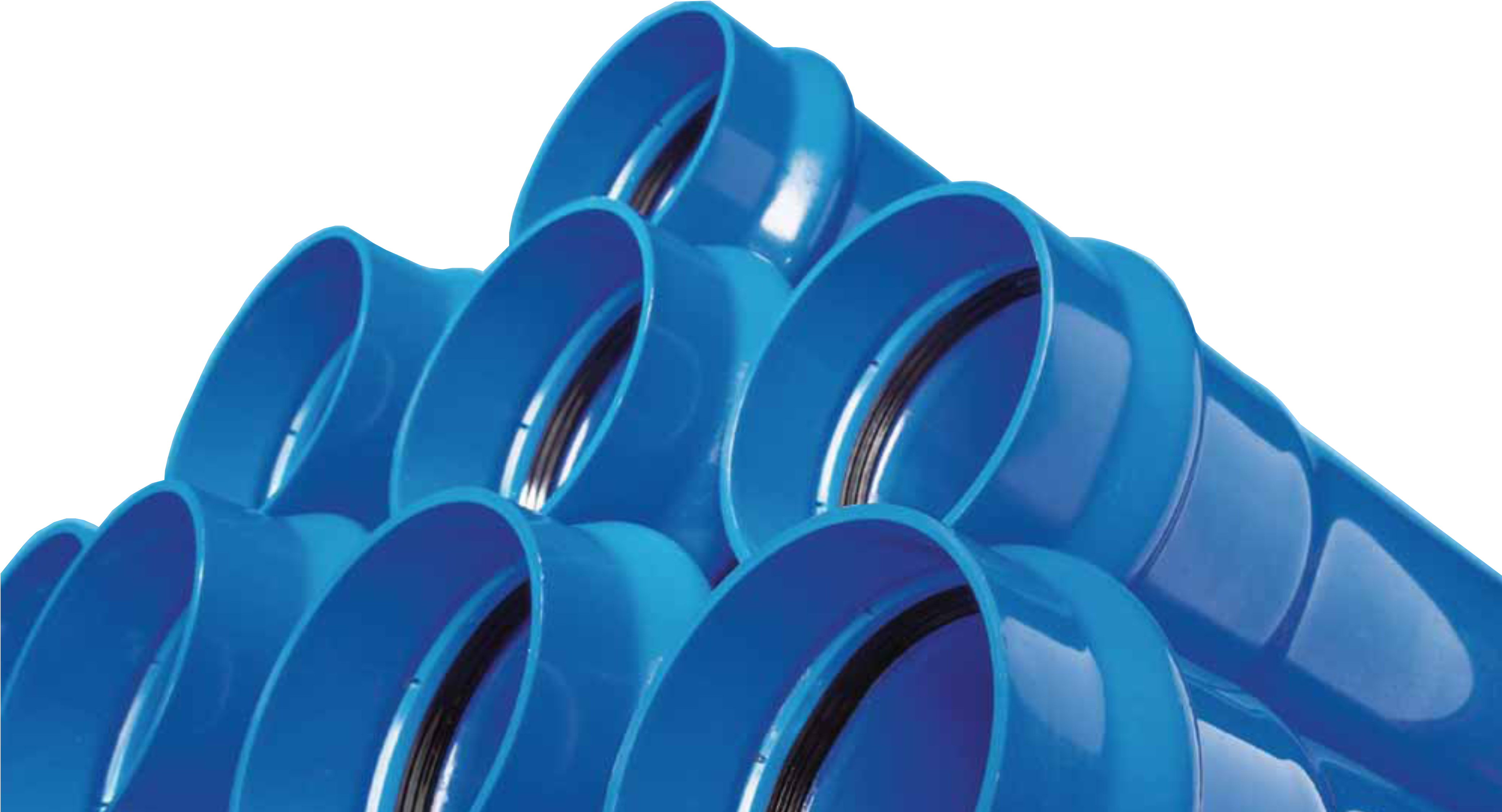 A Group Of Blue Pipes