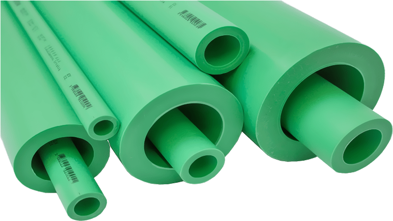 A Group Of Green Pipes