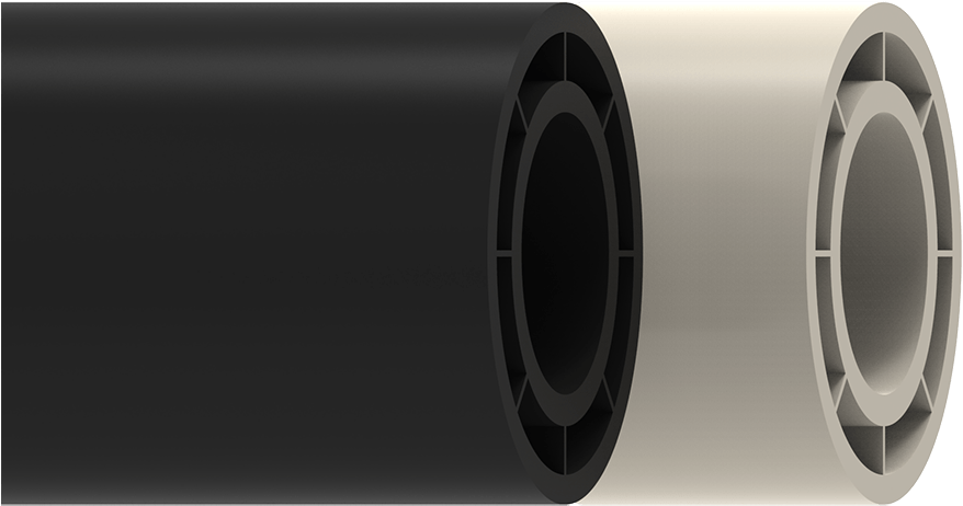 A Black Cylindrical Object With A Circular Center