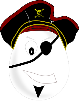 A Cartoon Of A Pirate Hat