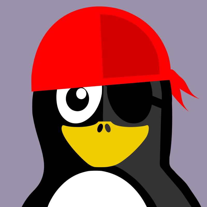 A Cartoon Penguin Wearing A Red Bandana
