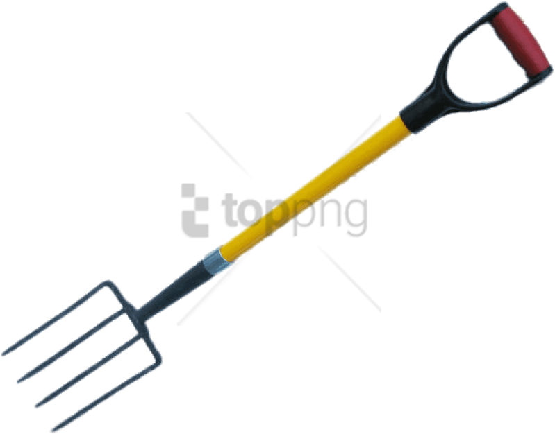 A Yellow And Black Pitchfork