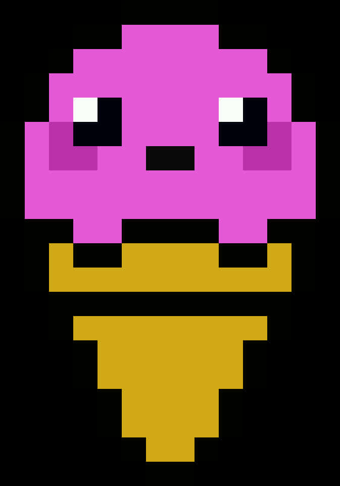 Pixel Art A Imprimer , Png Download - Ice Cream Pixel Art, Transparent Png