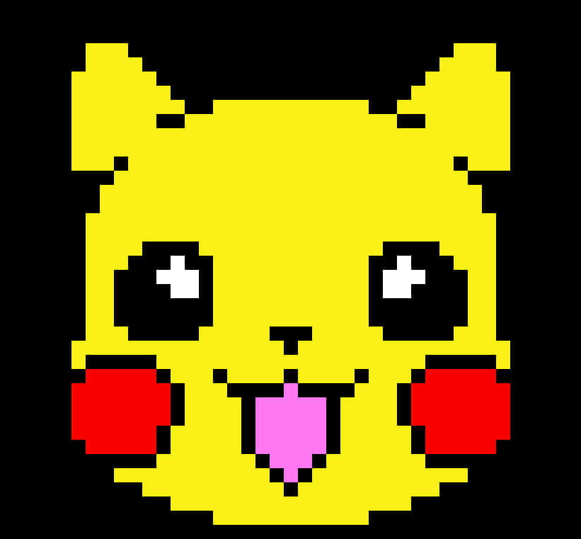 A Yellow Cartoon Cat With Red Cheeks And Pink Cheeks