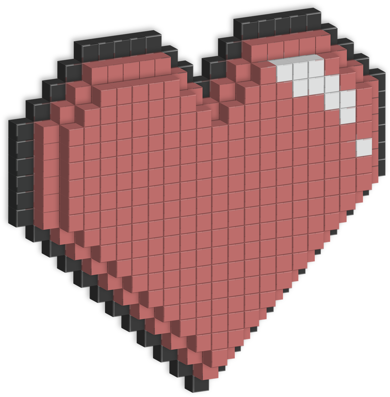 Pixel Heart Png 1248 X 1269