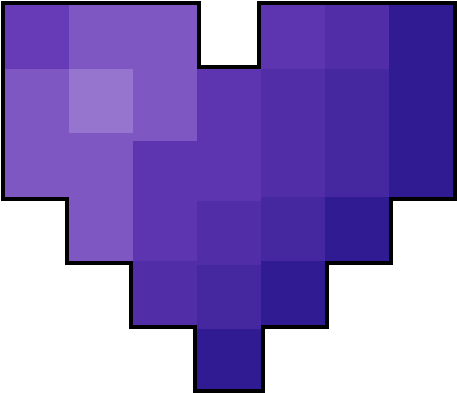 Pixel Heart Png 457 X 393