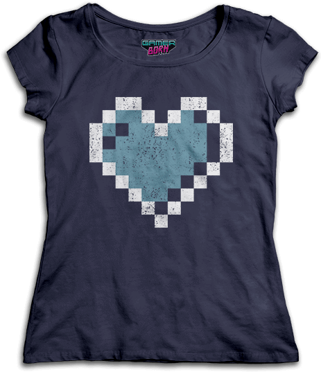 A Blue Shirt With A Heart On It