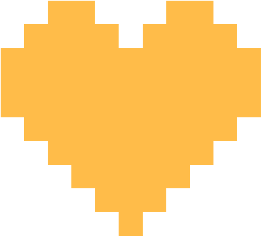 Pixel Heart Png 862 X 778
