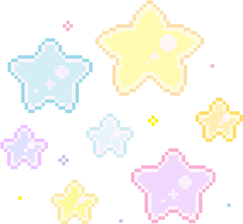 A Group Of Stars In A Black Background