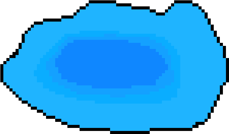 A Blue Oval With Black Background