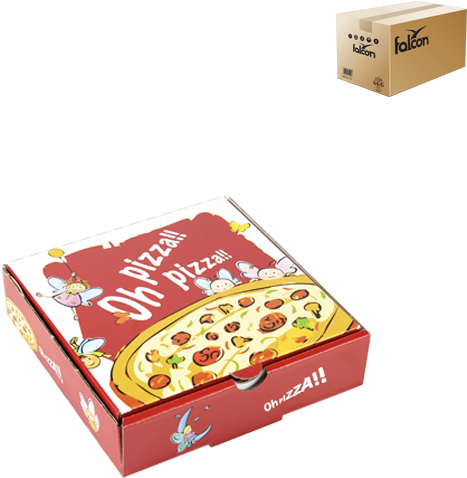 A Box With A Picture Of A Pizza