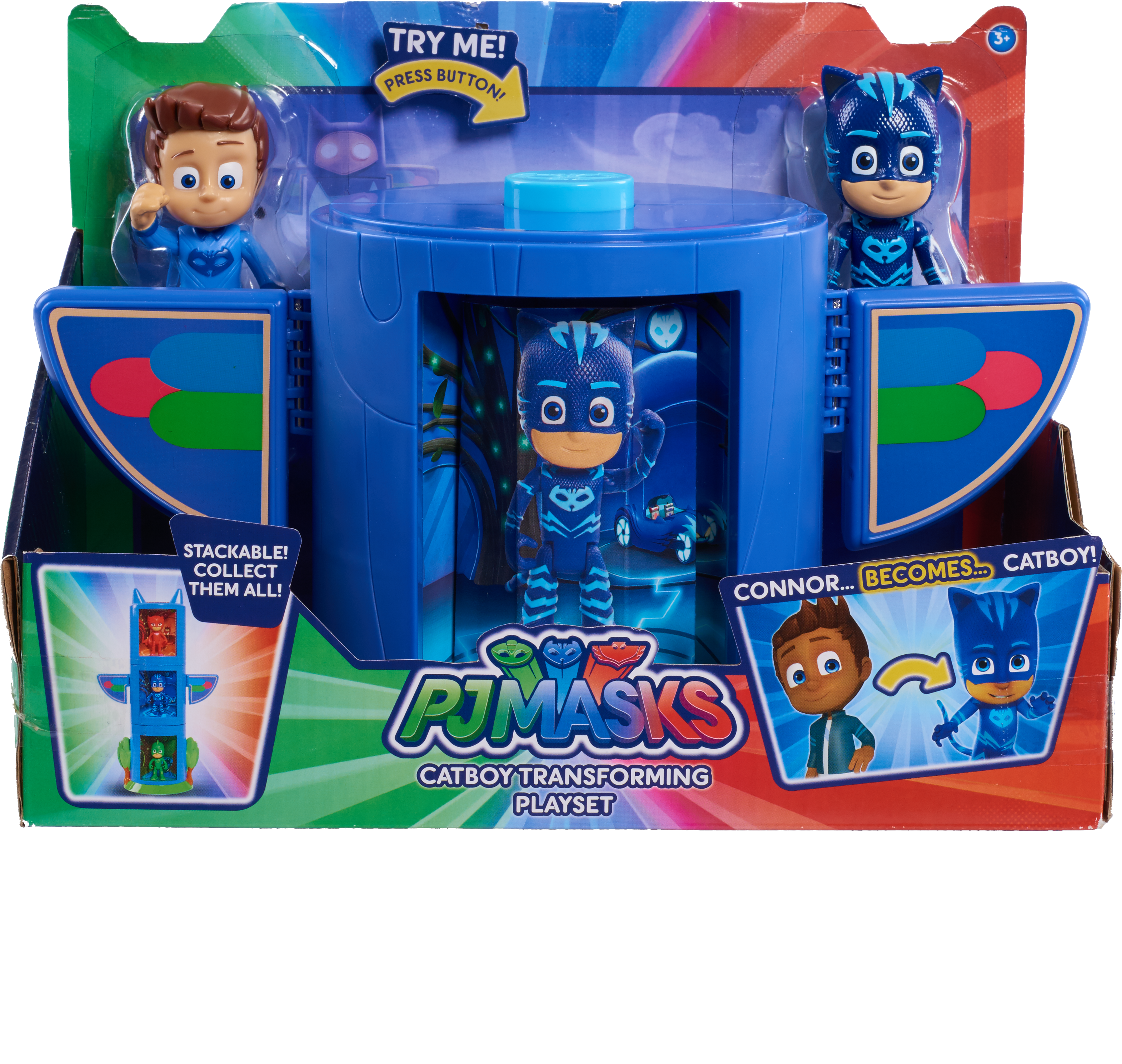 A Blue Box With A Group Of Toys