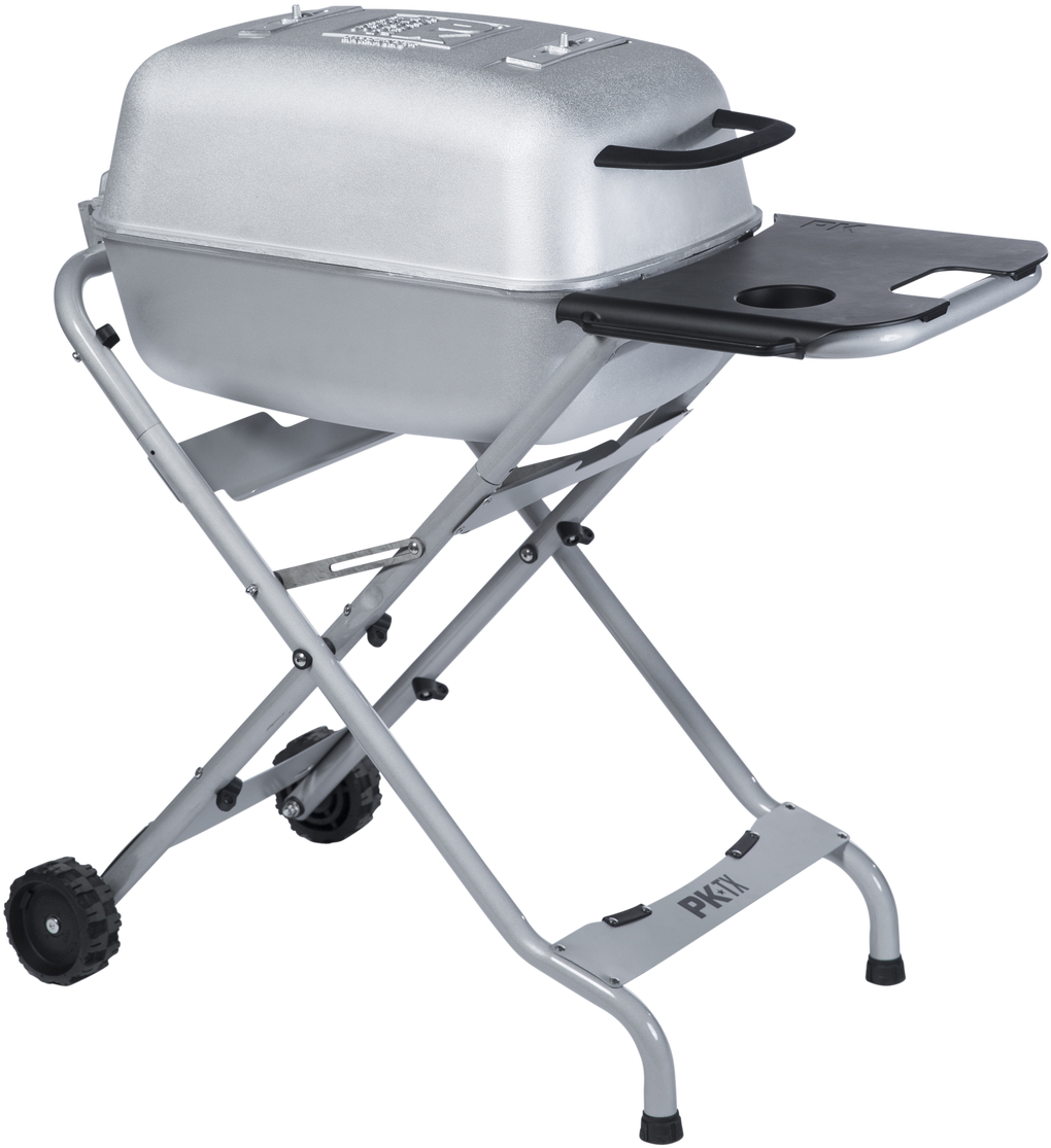A Grill On A Stand