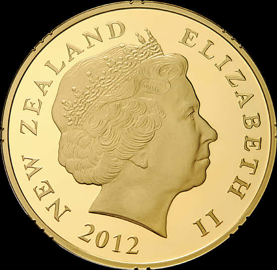 A Gold Coin With A Woman's Face