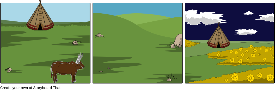 Cartoon Of A Green Field