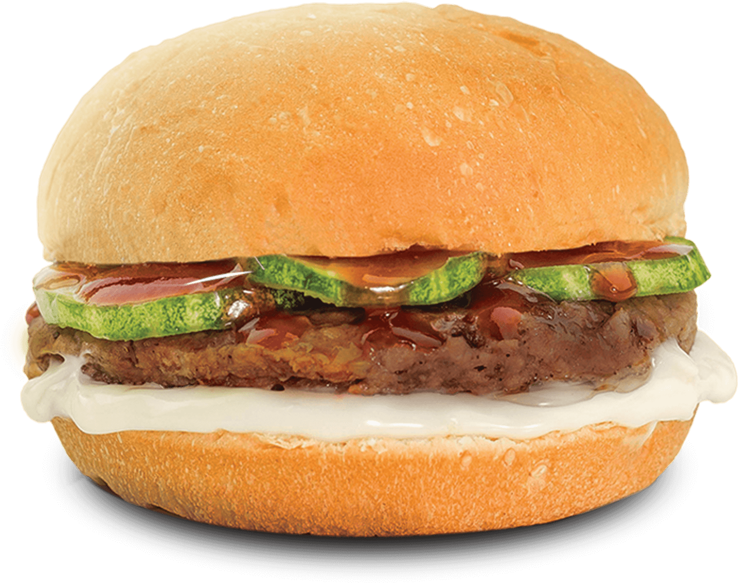 A Close Up Of A Burger