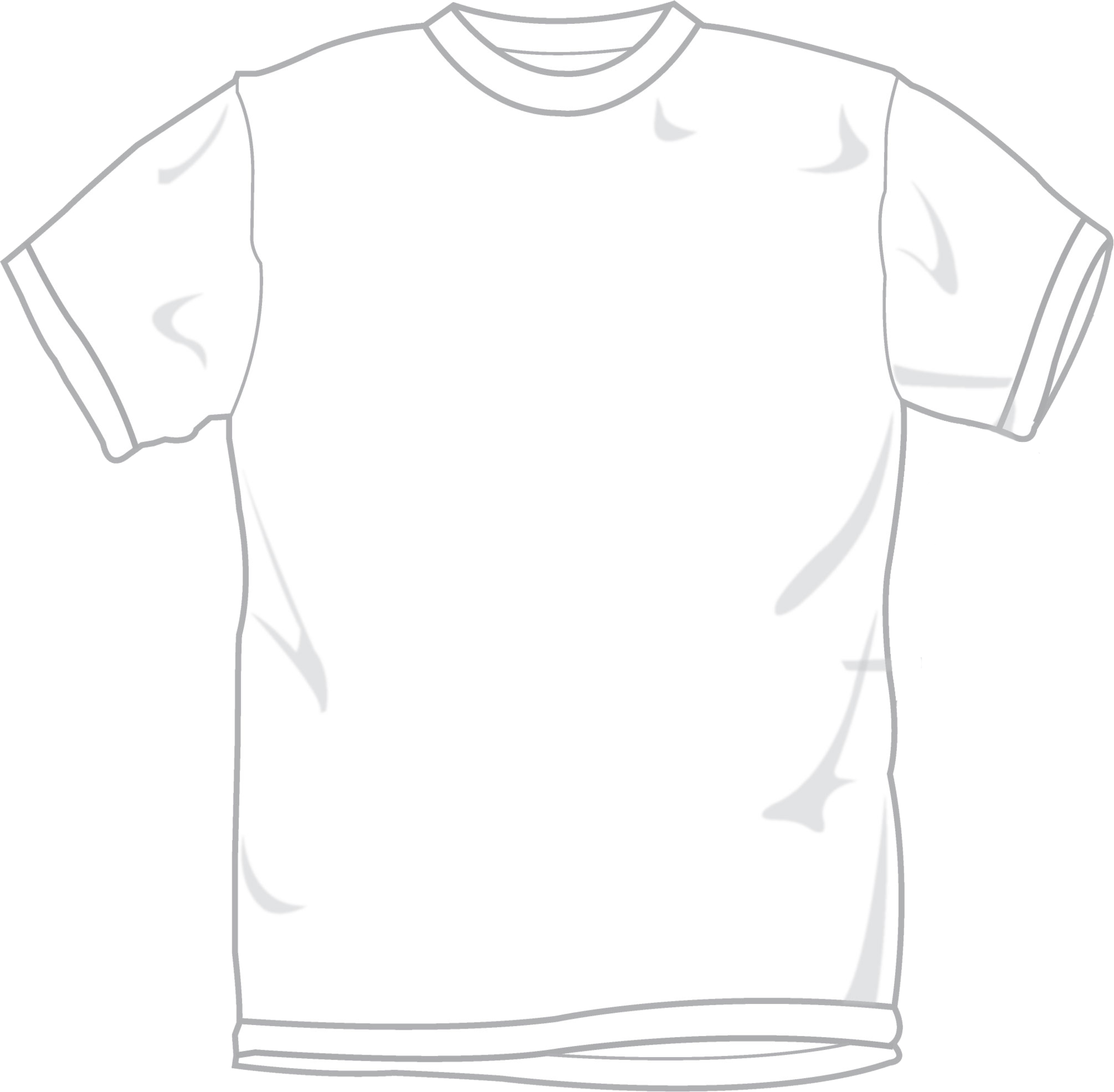 A White T-shirt With A Black Background