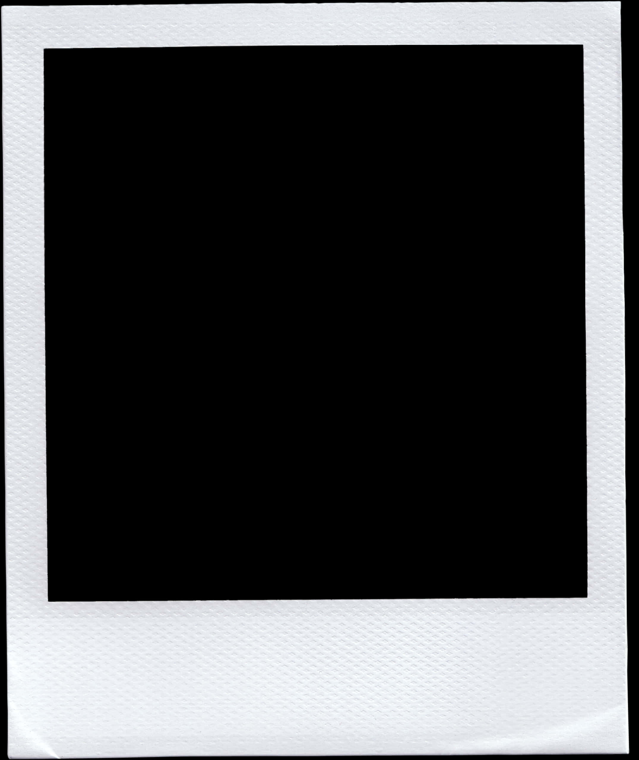 Plain White Polaroid Frame