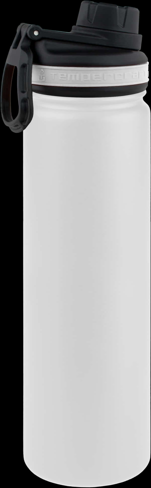 Plain White Tumbler With Black Details
