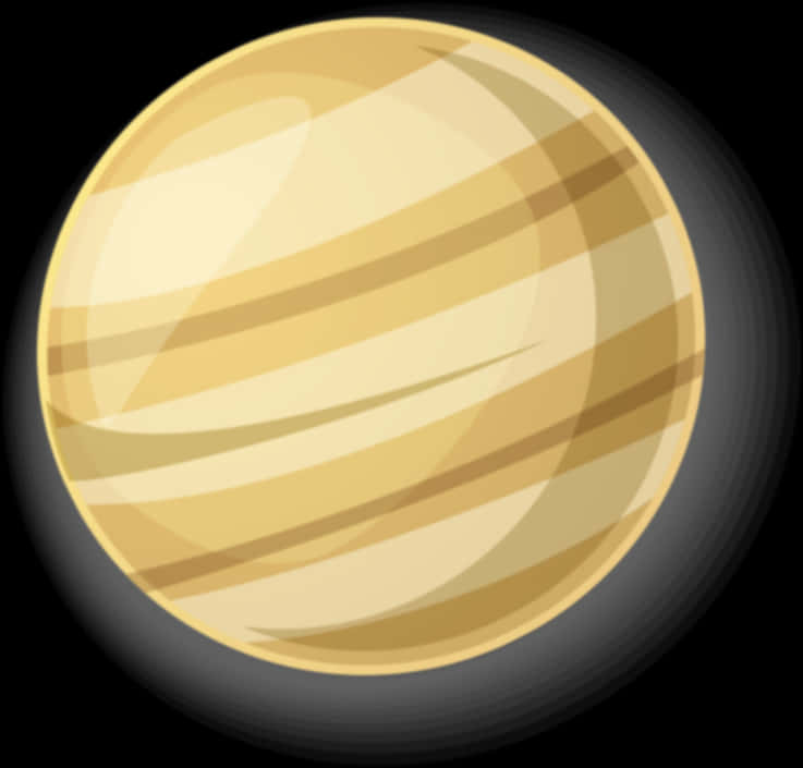 A Planet With Stripes On It