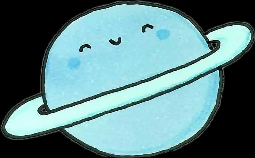 Planet Universe Galaxy Kawaii - Saturno Png, Transparent Png
