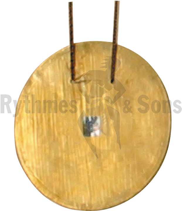 A Round Wooden Object With Two Handles