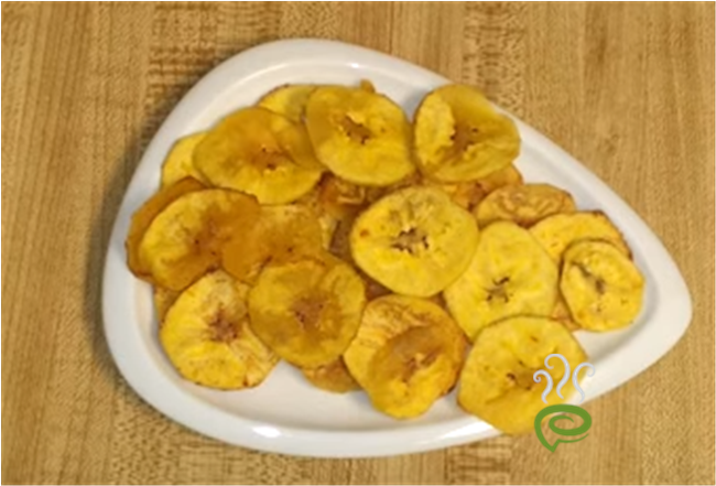 A Plate Of Dried Plantains