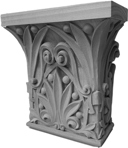 Plaster Pilaster Capital [half Square] - Sofa Tables, Hd Png Download